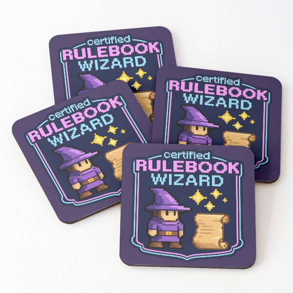 Item preview, Certified Rulebook Wizard designed and sold by MagicMangoes.