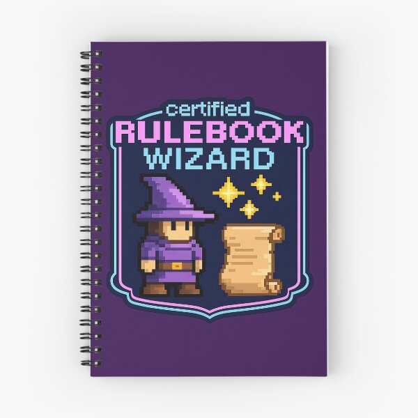 Item preview, Certified Rulebook Wizard designed and sold by MagicMangoes.