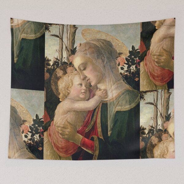 Item preview, Madonna and Child in Rose Garden designed and sold by artofuniverse.