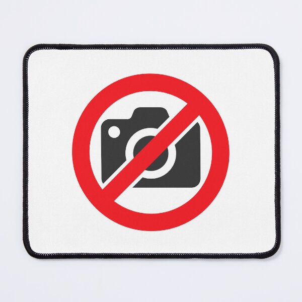 Item preview, No Camera Photography Prohibited Warning Sign Sticker designed and sold by VectorForge Studio.