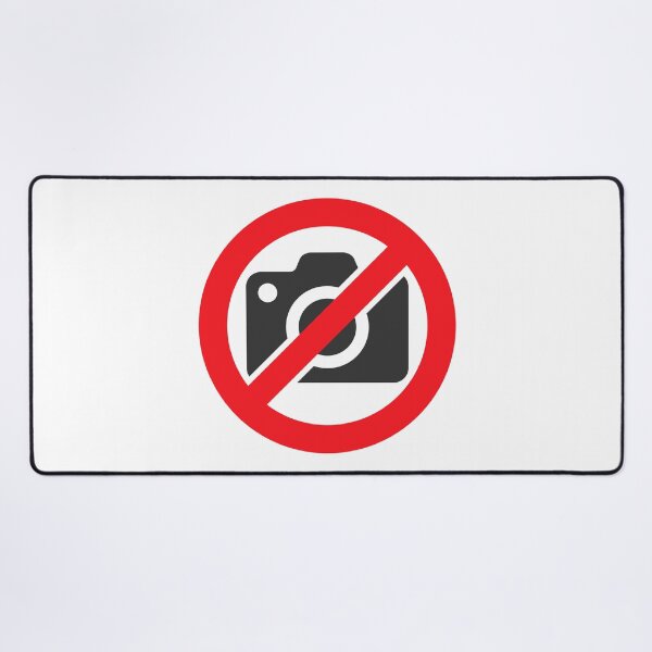 Item preview, No Camera Photography Prohibited Warning Sign Sticker designed and sold by VectorForge Studio.