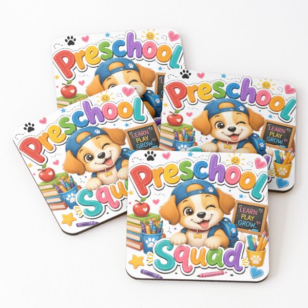 Item preview, Preschool Squad | Cute Kawaii Puppy Back-to-School Shirt for Kids & Preschoolers designed and sold by HoMya.