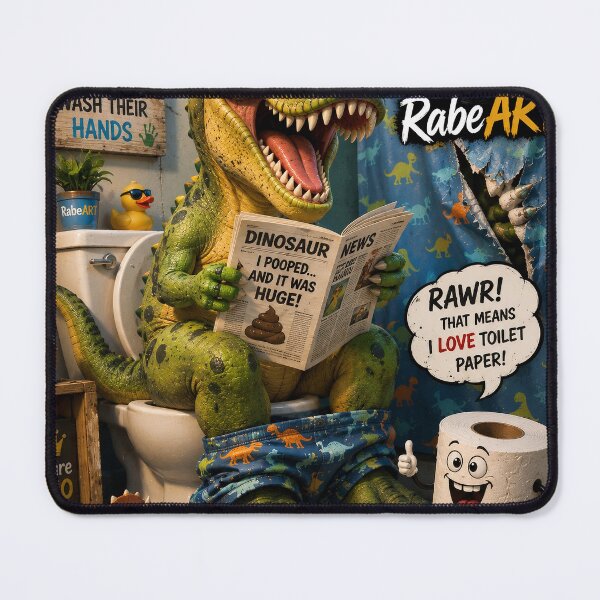 Item preview, Funny Dinosaur Bathroom Book designed and sold by RabeART.
