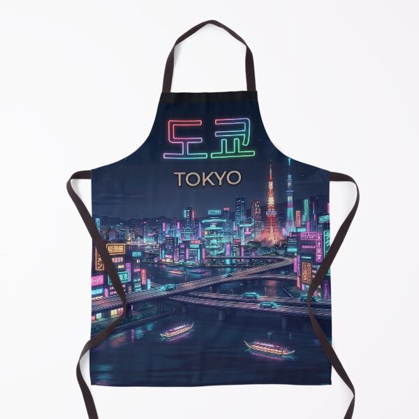 Item preview, Neo Tokyo Cyberpunk City Night View Japanese Aesthetics designed and sold by SOOstudio73.