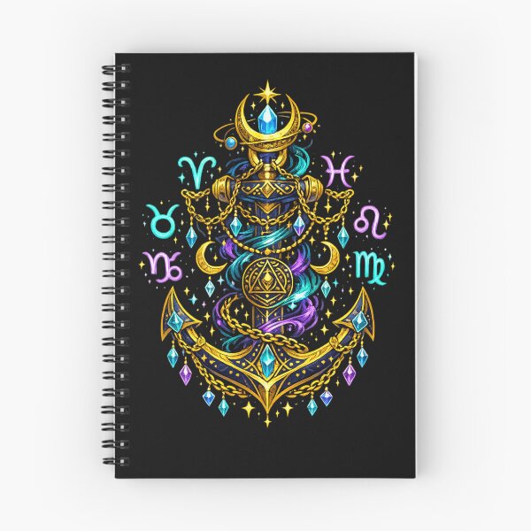 Item preview, Celestial Zodiac Anchor | Mystic Astrology Nautical Art | Cosmic Fantasy Design designed and sold by irfanshikh.