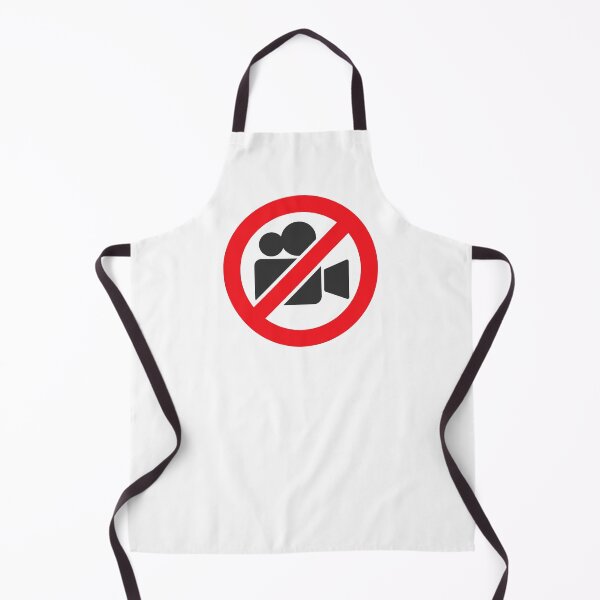 Item preview, No Video Recording Prohibition Warning Sign Sticker designed and sold by VectorForge Studio.