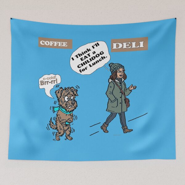 Item preview, A Chilly Dog in Winter designed and sold by kristalcurt.