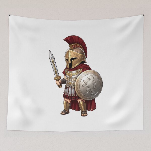 Item preview, spartan roman warrior anime dnd art original art character design  designed and sold by sabartgunpla.