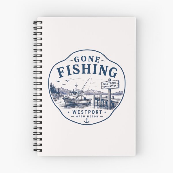 Item preview, Gone Fishing Westport Washington  designed and sold by PamLeeDesign.