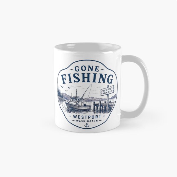 Item preview, Gone Fishing Westport Washington  designed and sold by PamLeeDesign.