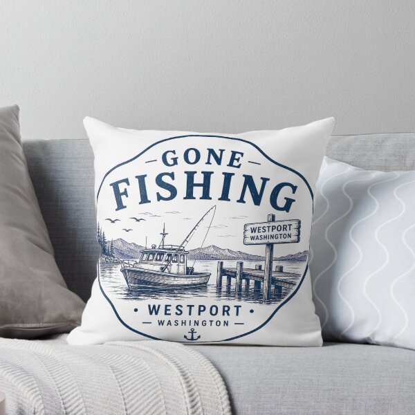 Item preview, Gone Fishing Westport Washington  designed and sold by PamLeeDesign.