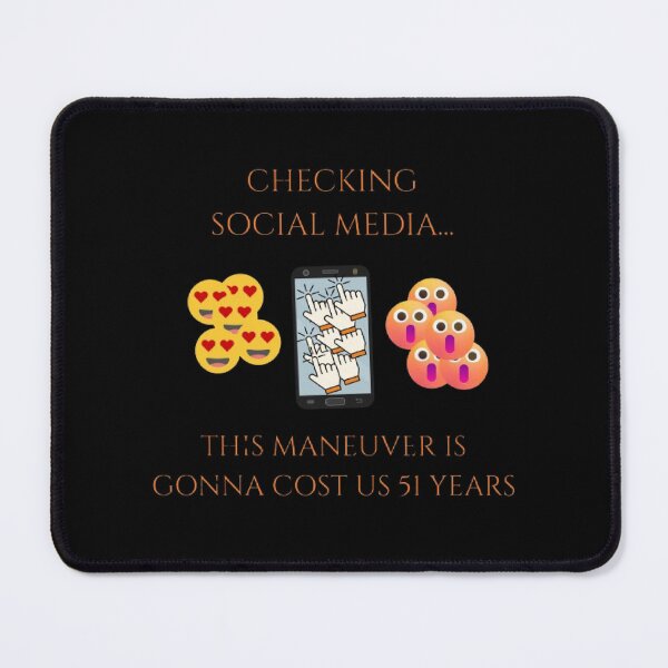 Item preview, Checking Social Media 51 Years Funny Interstellar Parody designed and sold by Mircea786.
