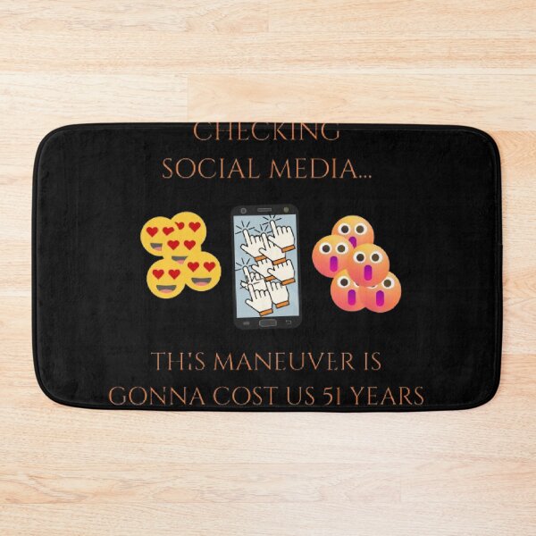 Item preview, Checking Social Media 51 Years Funny Interstellar Parody designed and sold by Mircea786.