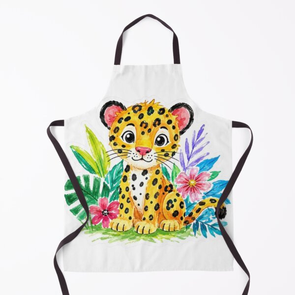 Item preview, Childlike Watercolor Baby Jaguar designed and sold by Snurly.