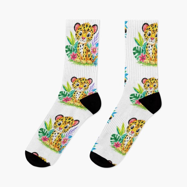 Item preview, Childlike Watercolor Baby Jaguar designed and sold by Snurly.