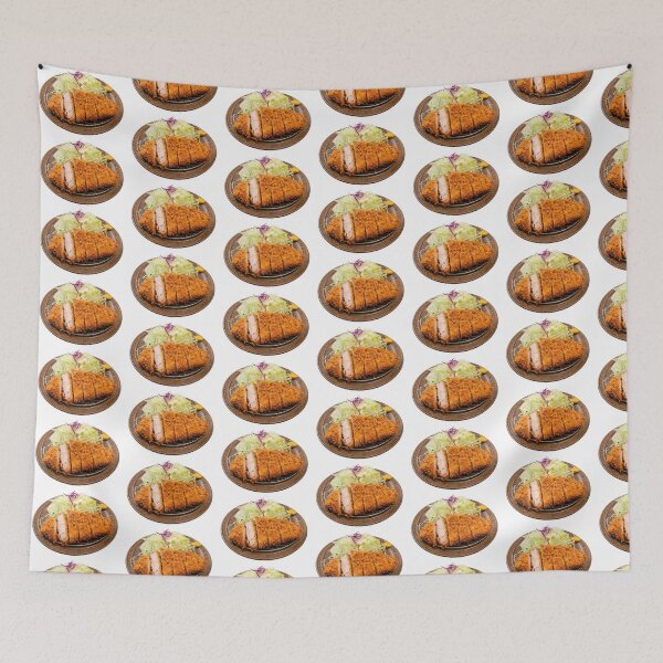 Item preview, Tonkatsu - Japanese Crispy Pork Cutlet (White) designed and sold by SaoriJapanBy.