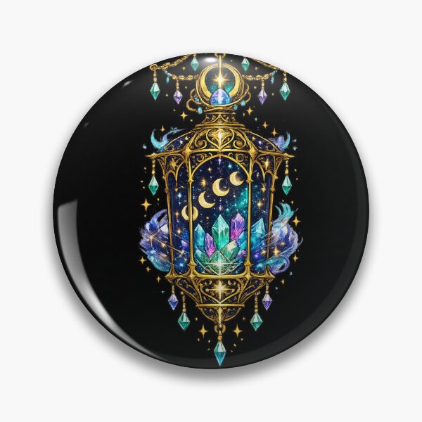 Item preview, Celestial Crystal Lantern | Moonlight Astrology Lantern | Cosmic Fantasy Art designed and sold by irfanshikh.
