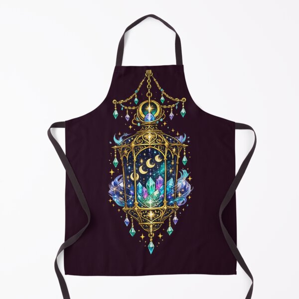 Item preview, Celestial Crystal Lantern | Moonlight Astrology Lantern | Cosmic Fantasy Art designed and sold by irfanshikh.