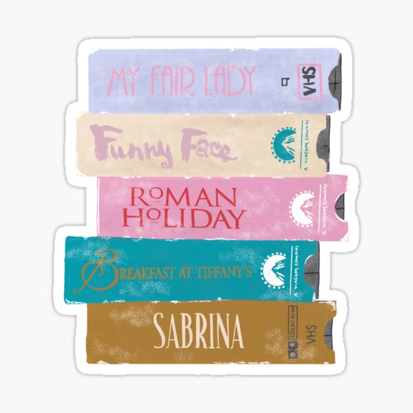 Item preview, Audrey Hepburn VHS Stack  designed and sold by Celluloid Closet.