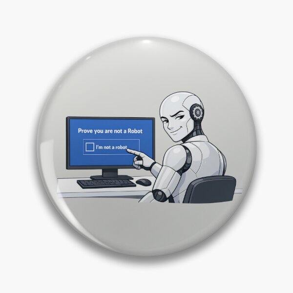 Item preview, Prove You Are Not a Robot – AI Clicking the CAPTCHA designed and sold by Skaldcraft.