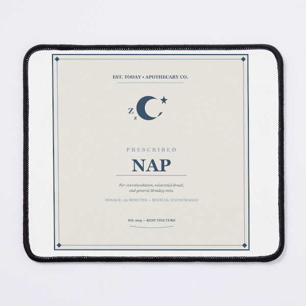Item preview, Prescribed Nap Vintage Apothecary Label Sticker Design designed and sold by Mega-Shopping.