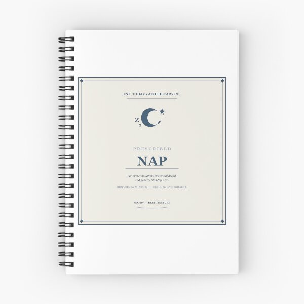 Item preview, Prescribed Nap Vintage Apothecary Label Sticker Design designed and sold by Mega-Shopping.