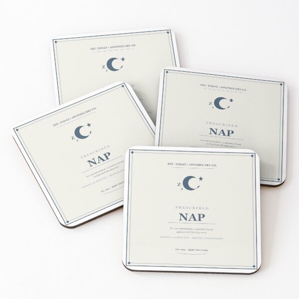 Item preview, Prescribed Nap Vintage Apothecary Label Sticker Design designed and sold by Mega-Shopping.