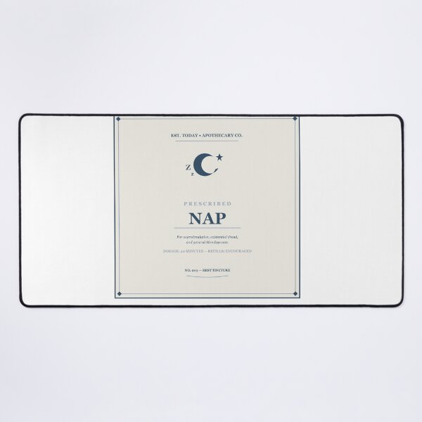 Item preview, Prescribed Nap Vintage Apothecary Label Sticker Design designed and sold by Mega-Shopping.