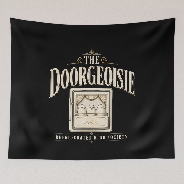 Item preview, Funny The Doorgeoisie Refrigerated Egg Society Humor Art designed and sold by elderberry.