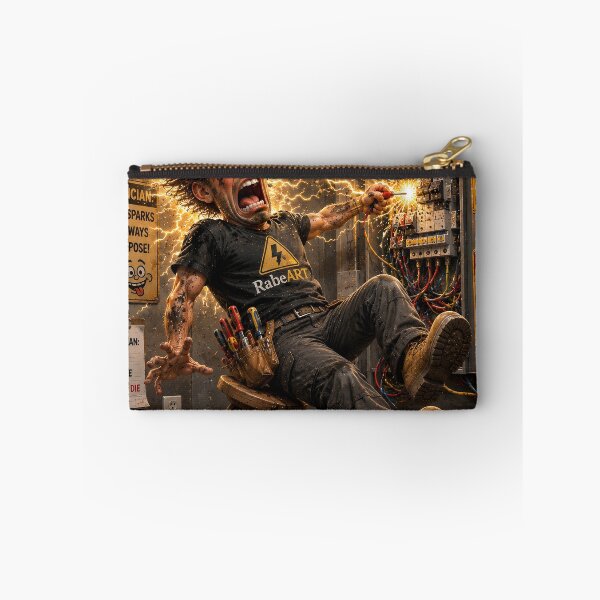 Item preview, Funny Electrician Shocked at Work designed and sold by RabeART.