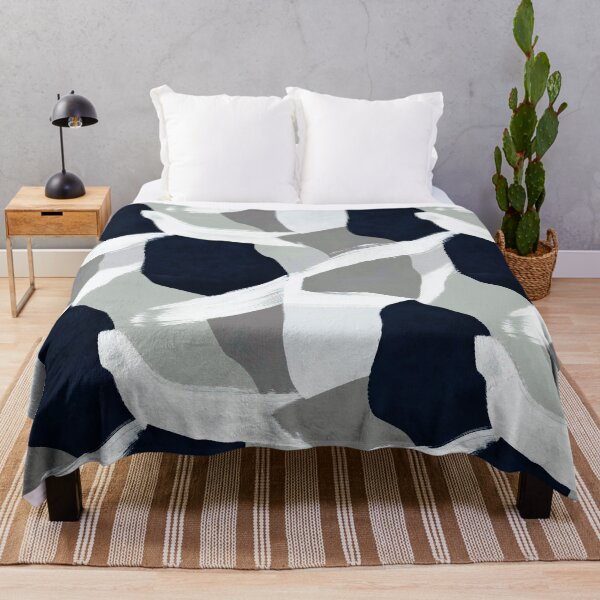 Item preview, Modern abstract geometric pattern with monochrome blocks 1 designed and sold by Habatour Creations Exclusive Digital Art Products.
