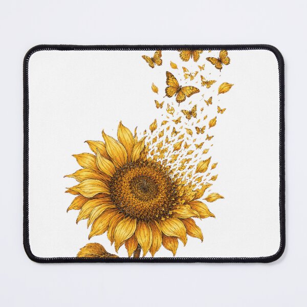 Item preview, Golden Sunflower Metamorphosis – Vintage Butterfly Botanical Art designed and sold by NiloStudio.