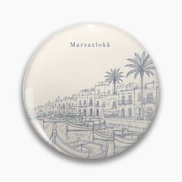 Item preview, Marsaxlokk – Minimal Harbor Line Art designed and sold by Klysztof.