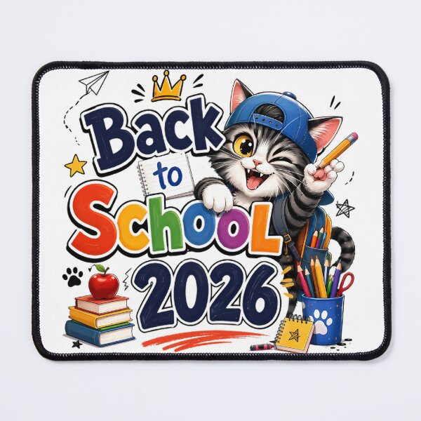 Item preview, Back to School 2026 Cute Kawaii Cat | Adorable First Day of School Cartoon Kitten Gift designed and sold by HoMya.