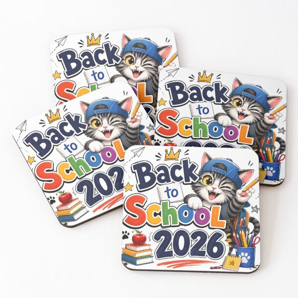 Item preview, Back to School 2026 Cute Kawaii Cat | Adorable First Day of School Cartoon Kitten Gift designed and sold by HoMya.
