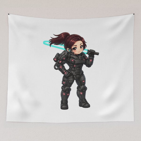 Item preview, lady scifi space warrior anime dnd art original art character design  designed and sold by sabartgunpla.