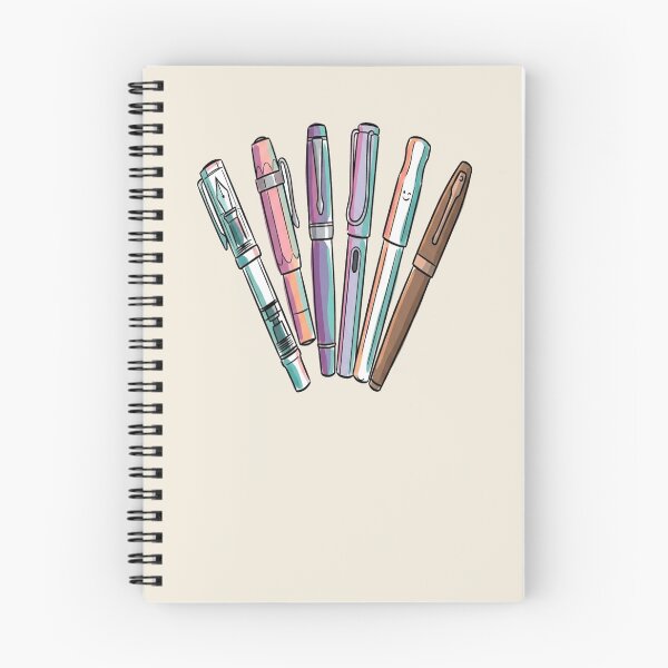 Item preview, Colorful Hand-Painted Fountain Pen Art Print – Calligraphy & Ink Lovers Wall Decor designed and sold by Graphicarium Shop.