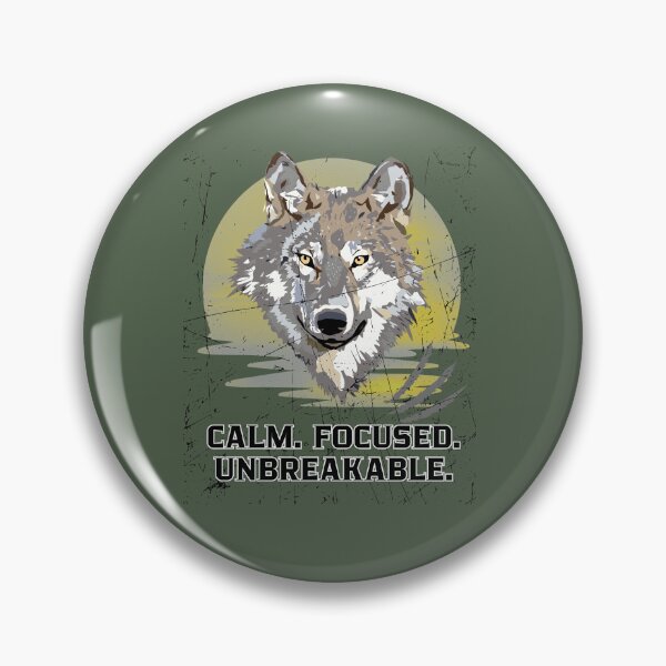 Item preview, Calm Focused Unbreakable Wolf designed and sold by AhmadAnnaPrints.
