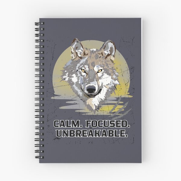Item preview, Calm Focused Unbreakable Wolf designed and sold by AhmadAnnaPrints.
