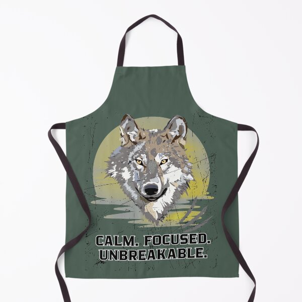 Item preview, Calm Focused Unbreakable Wolf designed and sold by AhmadAnnaPrints.