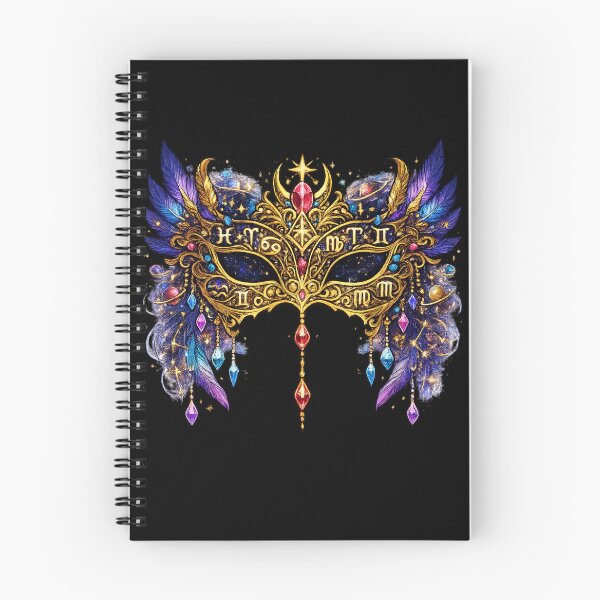 Item preview, Celestial Zodiac Masquerade Mask | Mystic Astrology Carnival | Fantasy Art designed and sold by irfanshikh.