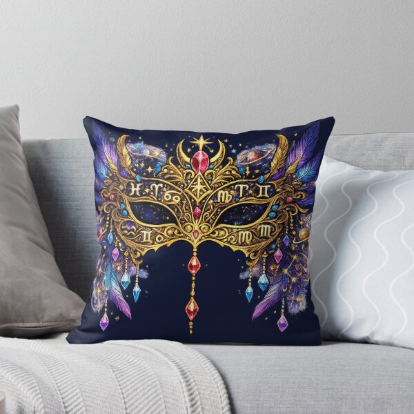Item preview, Celestial Zodiac Masquerade Mask | Mystic Astrology Carnival | Fantasy Art designed and sold by irfanshikh.