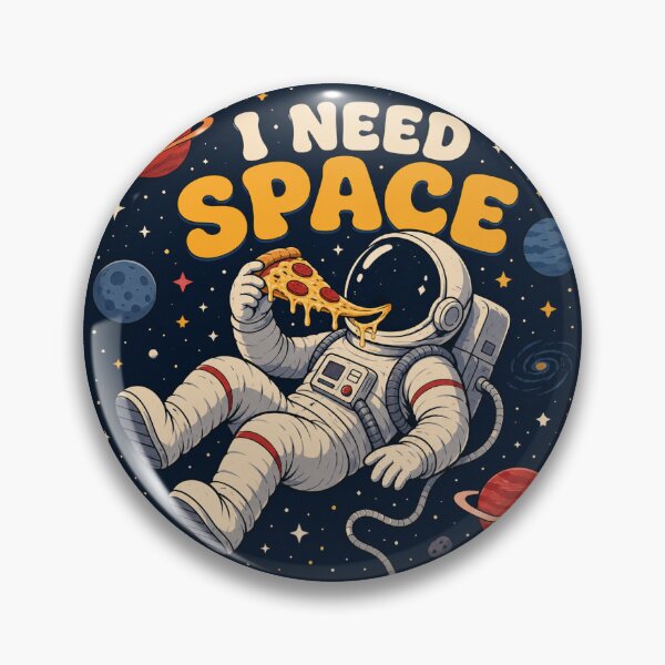 Item preview, Astronaut Eating Pizza in Space designed and sold by NeoSakura.