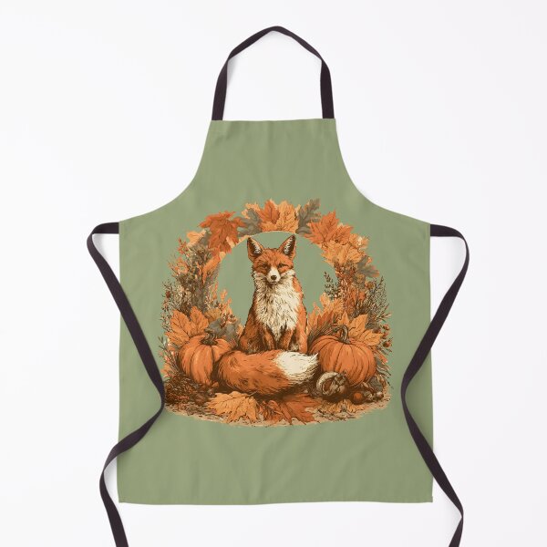 Item preview, Autumn Fox with Pumpkins & Maple Leaves | Cozy Woodland Wildlife Fall Illustration designed and sold by KAM-KAM-STORE.