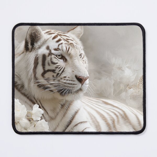 Item preview, White Tiger In An Ethereal Garden designed and sold by TreatLLC.