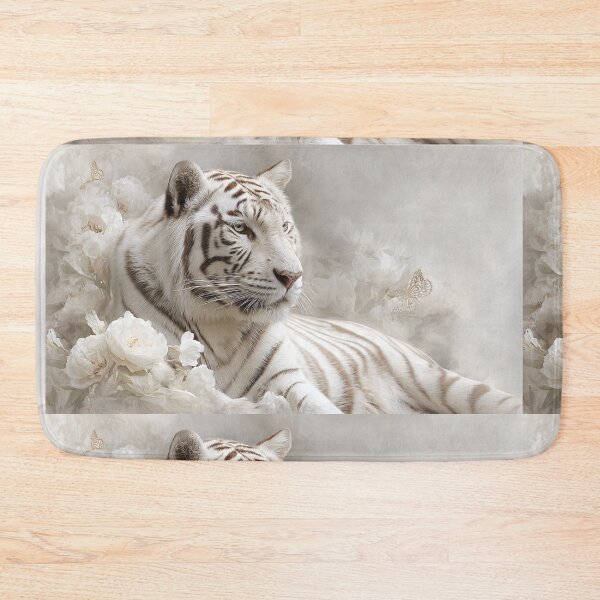 Item preview, White Tiger In An Ethereal Garden designed and sold by TreatLLC.