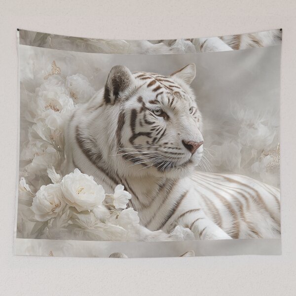 Item preview, White Tiger In An Ethereal Garden designed and sold by TreatLLC.