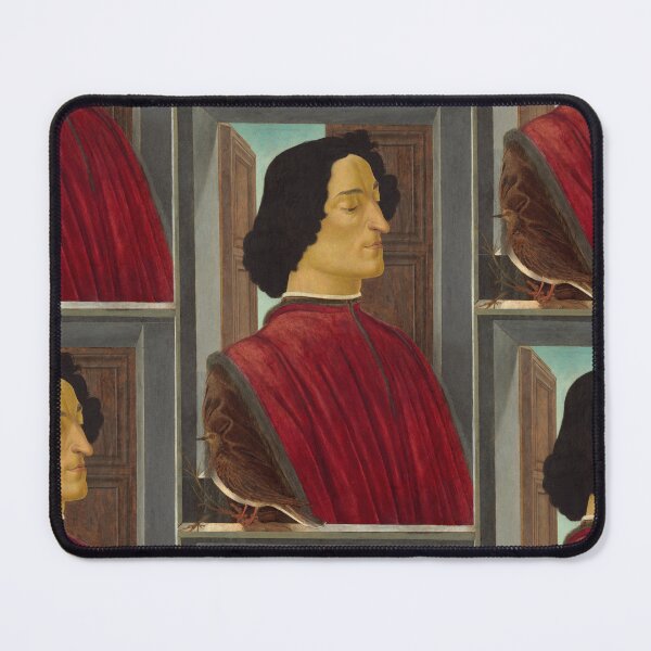 Item preview, Renaissance Nobleman Profile Portrait in Red designed and sold by artofuniverse.