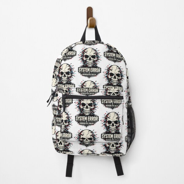 Item preview, System Error Human.exe Failed — Skull Glitch Cyber Humor Graphic designed and sold by digijob.