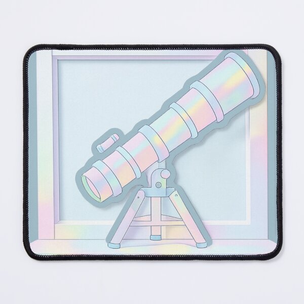 Item preview, Pastel Rainbow Telescope Sticker designed and sold by Hari Arts.